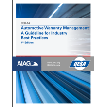 CQI-14 Automotive Warranty Management: A Guideline for Industry Best Practices 4th Edition: 2022
